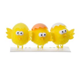 Kuriatka žlté s fareb škrupinkou 14*12cm s/3