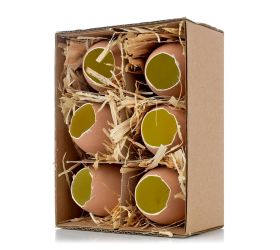 Box hnedé škrupinky otvorené 14,5*10,5*6,5cm s/6