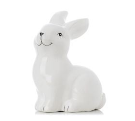 Zajac sediaci biely keramika 11*8*14,5cm