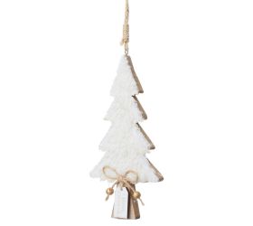 Záves strom drevo/textil bie 16*1*8cm