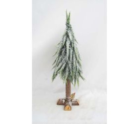 Umelý stromček na pni osnež.70cm