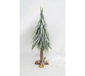 Umelý stromček na pni  osnež. 50cm