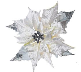 Poinsettia klip cr-01 biela 20cm super cena