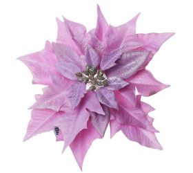 Poinsettia ružová klip 20cm super cena