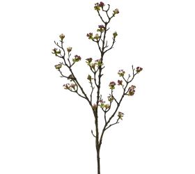 Konár rozkvitnutý kvet ružový 100cm