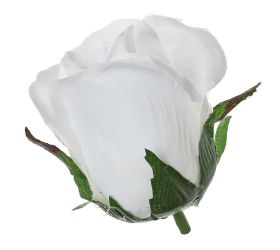 Hlava ruža biela p:6cm bal:12ks