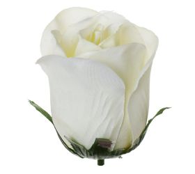 Hlava ruža krém p:6cm