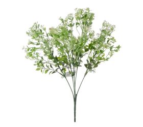 Zápich kvietky biele poprašené 36cm