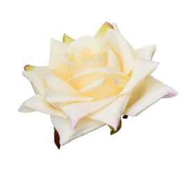 Hlava ruža žltá 12cm bal:12ks