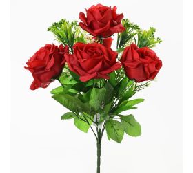 Kytica ruža 40cm červená