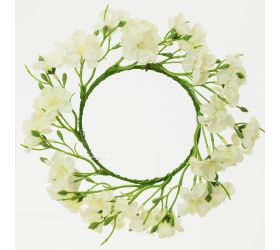 Veniec jabloň.kvet biely 14cm