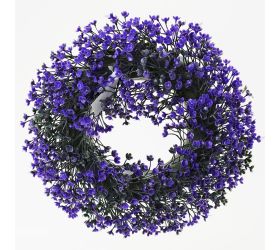 Veniec kvet/plast fialový 26cm