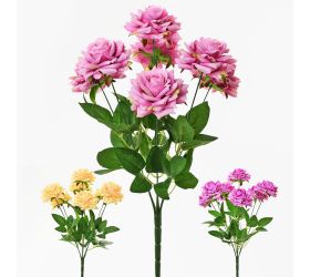Kytica ruža mix 3farieb 42cm