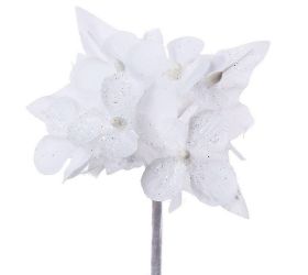 Zápich kvietok biely 12cm super cena