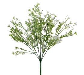 Zápich kvietky biele 34cm