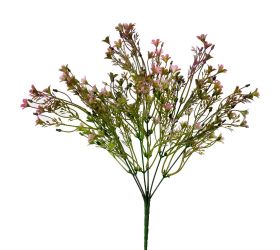 Zápich kvietky ružové 34cm