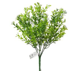 Zápich mini kvietok biely 27cm