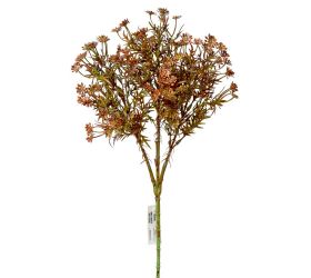 Zápich kvietky hnedé frkané 42cm