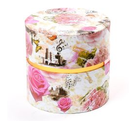 Darčeková krabička valec mix vzorov 12x12cm