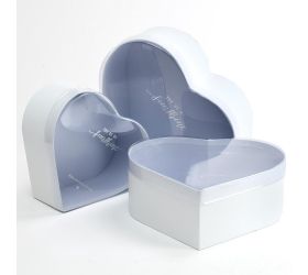 Darčeková krabička na kvety srdce mix f s/3