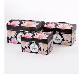 Darčeková krabička truhl.kvets/3 l20x20x30cm