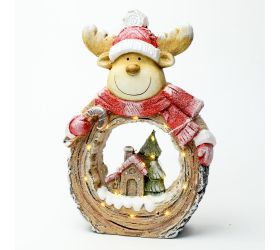 Sob dekorácia led keramika 35,5cm