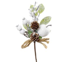 Zápich vian jablko šiška biela 23cm