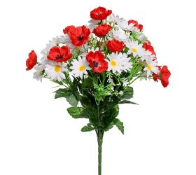 Kytica mak+margaréta x18 46,5cm mix f