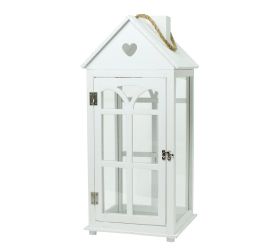 401fl/s lampáš drevo biely l 27x26x59,5cm