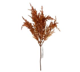 Zápich tráva 32cm oranžová