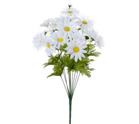 Kytica margarétky biele, zeleň 54cm