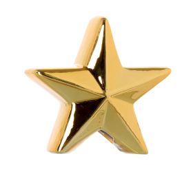 02.686.11 hviezda keramická zlatá 11cm