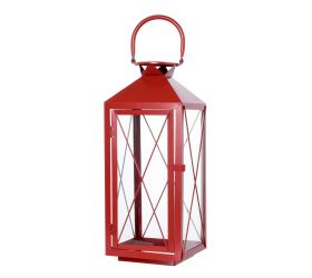 Lampáš kovový veľký/červený /aae331250 55cm