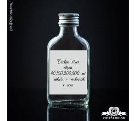 Prázdna svadobná fľaša Taschen Silver 200 ml