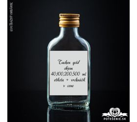 Prázdna svadobná fľaša Taschen Gold 200 ml