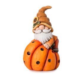 Trpaslík na tekvici mdo led 21*17.5*35cm