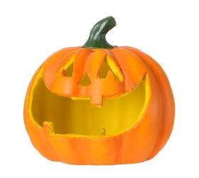 Tekvica oranžová led keramika 16x15.5x15