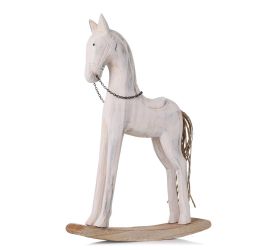 Koník na podstavci veľký nat/bie drevo 37*25*5,6cm