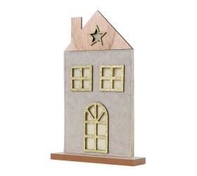 Záves sob s darčekmi siv/nat/str/bie drevo s/2 4*8,5cm