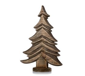 Stromček drevo zl. 24*10*35cm