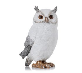 Sova bie/str/zla gliter keramika 10x7,5x15cm