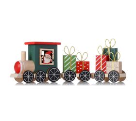 Vlak s 2-vagónikmi darčekmi drevo 21,5x3,5x7cm