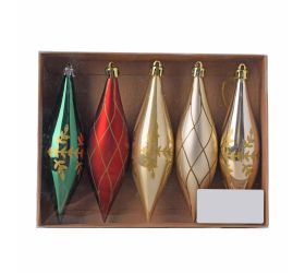 Raketa plast. zel/čer/zla mat/lesk s/5 14cm