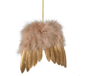 Záves krídla bl.hne/zla stredné perie 14*14cm