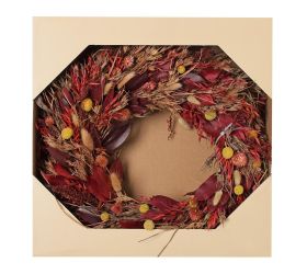 Veniec tráva čer./natur/žl. 40cm