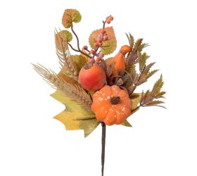 Konárik tekvice, gran.jab., klasy, lístie or/če/zel 29cm