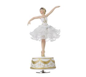 Balerína polyres 10,4x8x21,5cm biela