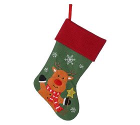 Záves vian.ponožky sob čer/zel/hne textil mix 12 45cm