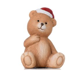 Macko v čiapke keramika 8,3x7,2x11,3cm