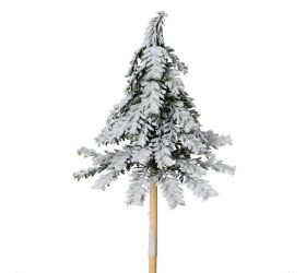 Zápich stromček osnežený bal/6 25cm